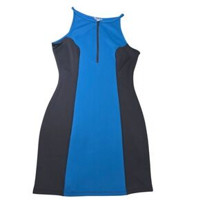 Tinley Road Women's Colorblock Zip Front Sleeveless Mini Dress - Size‎ M